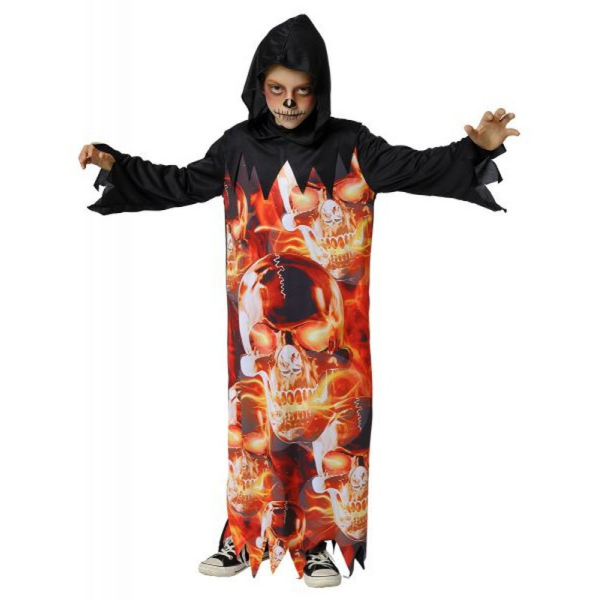 Disfraz Skull del Infierno Talla L 8-10 años Rubies S8874