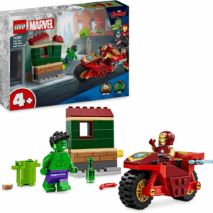 Lego Marvel Iron Man con Moto y Hulk Lego 76287