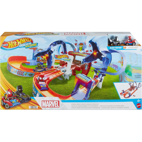 Hot Wheels Pista Telaraña de Spiderman Mattel HTM08