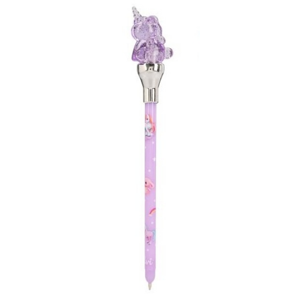 Boligrafo Unicornio Lila con Luz Depesche