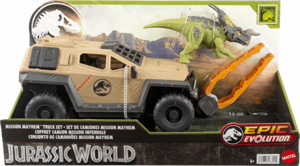 Jurassic World Set de Camiones Mission Mayhen Mattel HRX52