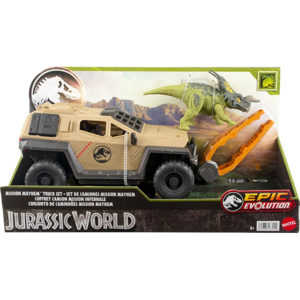 Jurassic World Set de Camiones Mission Mayhen Mattel HRX52