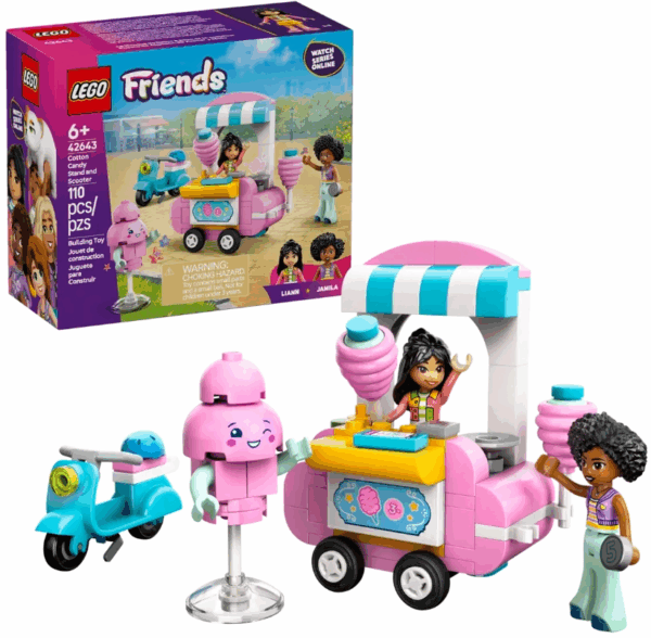 Lego 42643 Puesto de Algodon de Azucar y Moto Lego Friends