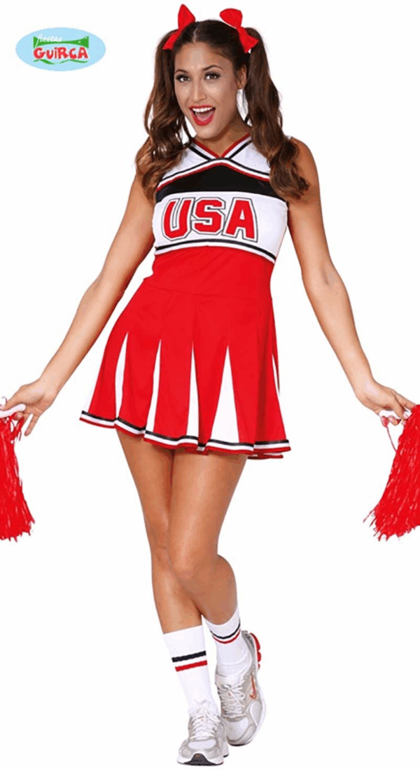Disfraz Cheerleader Adulto Talla M Guirca