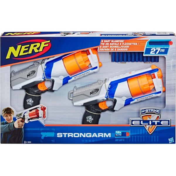 Nerf Strongarm Pack 2 pistolas Hasbro B8995