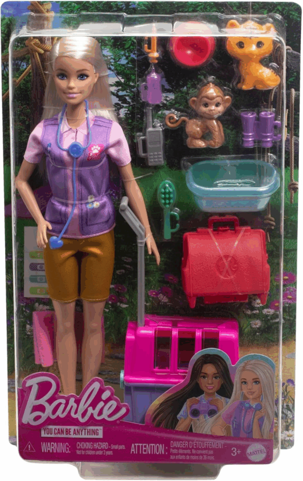 Barbie Rescatadora y Cuidadora de Animales Mattel HRG50