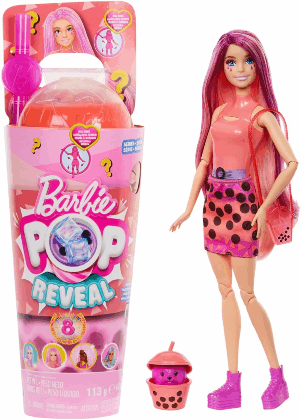 Barbie Pop Reveal Rosa Te de Burbujas Mattel HTJ22
