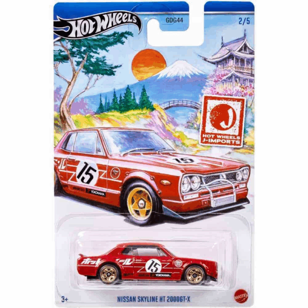 Hot Wheels Nissan Skyline HT 2000GT-X J-Imports 2/5 Mattel HRT01