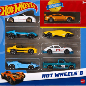 Hot Wheels Pack 8 vehiuclos Modelos Surtidos Mattel HPV78