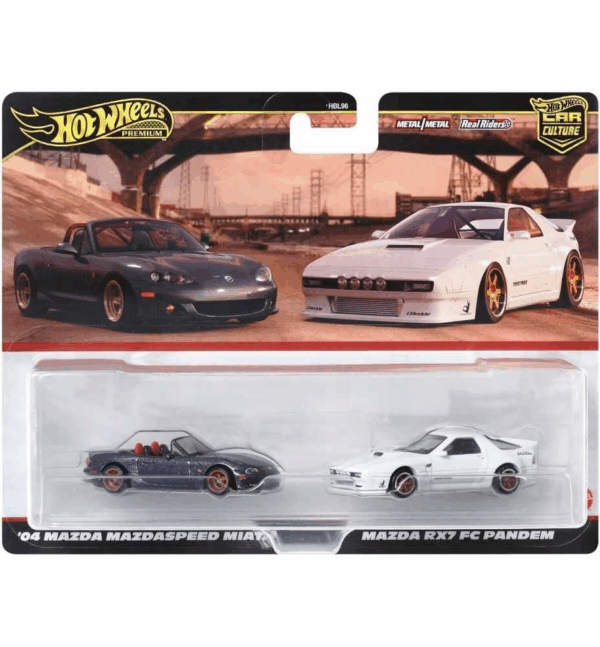 Hot Wheels Car Culture 04 Mazda Mazdaspeed Miata Mazda RX7 FC Pandem Mattel HRR75