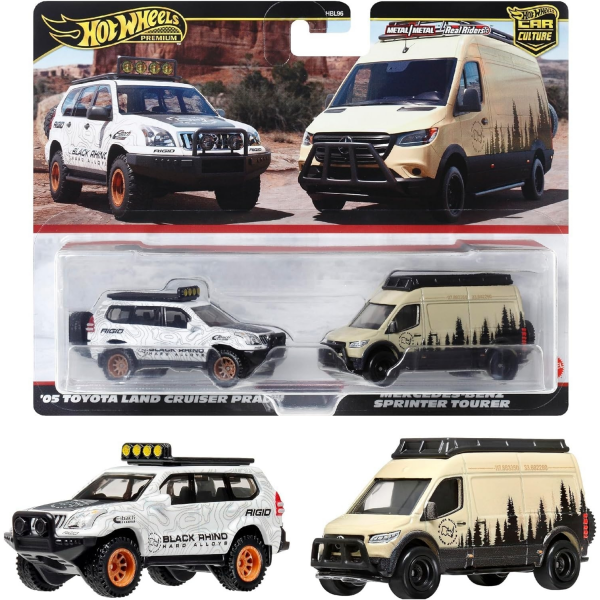 Hot Wheels Car Culture 05Toyota Land Cruiser Prado Mercedes Benz Sprinter Tourer Mattel HRR76