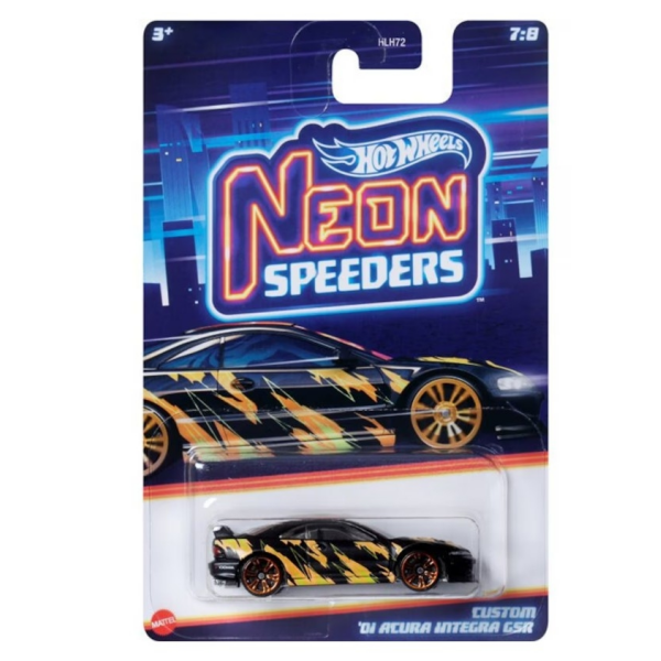 Hot Wheels Neon Speeders Custom 01 Acura Integra GSR 7/8 Mattel HRW73