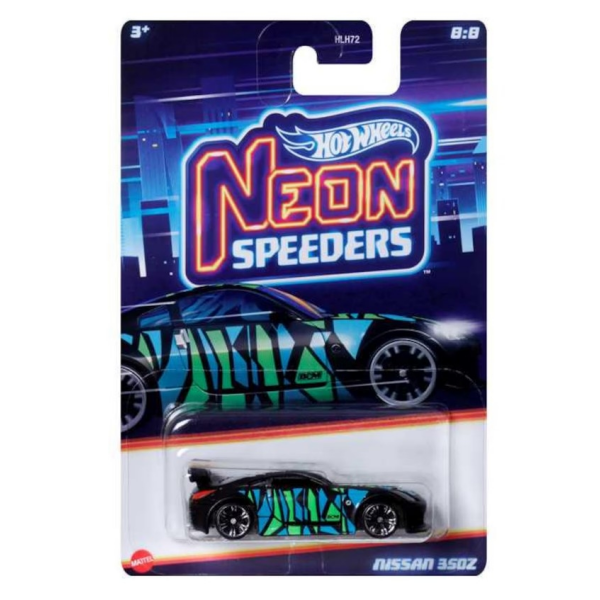 Hot Wheels Neon Speeders Nissan 350Z 8/8 Mattel HRW74