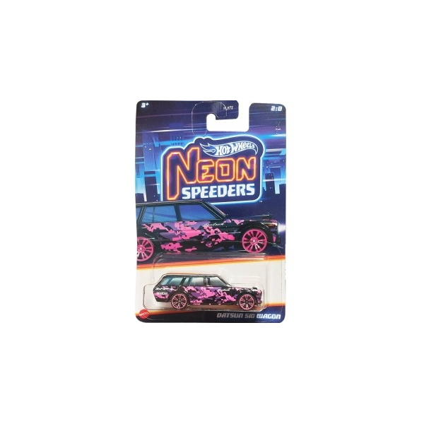 Hot Wheels Neon Speeders Datsun S10 Wagon 2/8 Mattel HRW68