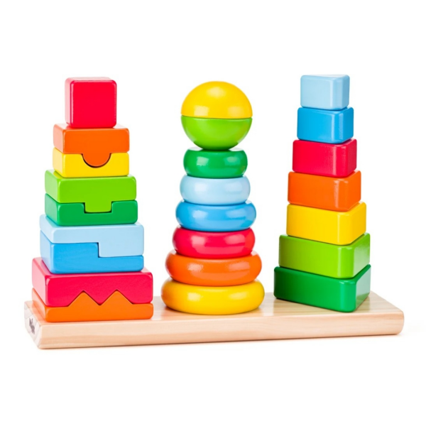 Set de Torres Apilables de Madera Woody