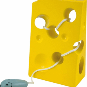 Queso y Raton Juego de Psicomotricidad de Madera Woody