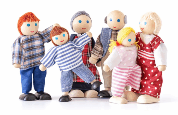Set de Muñecos para Casa de Muñecas Woogy
