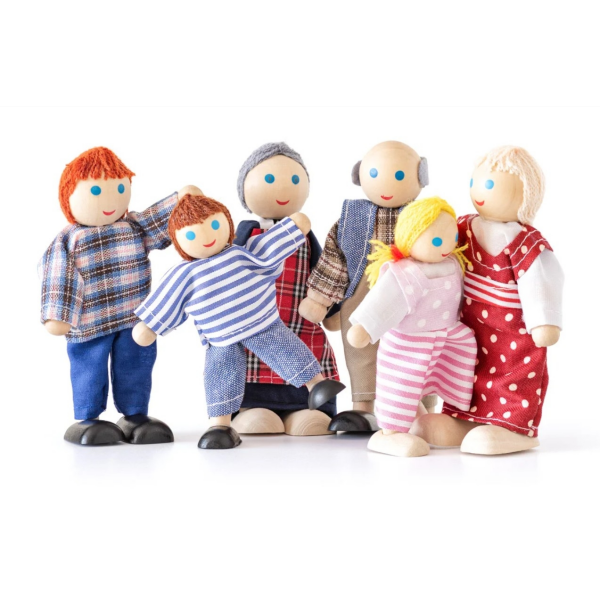 Set de Muñecos para Casa de Muñecas Woogy