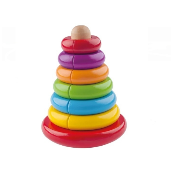 Piramide Apilable Magnetica en Madera Woody