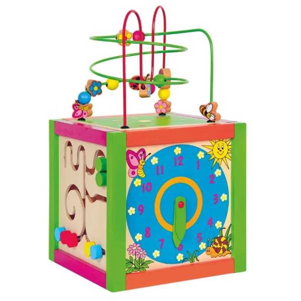 Cubo de Psicomotricidad con Multiples Actividades Woody