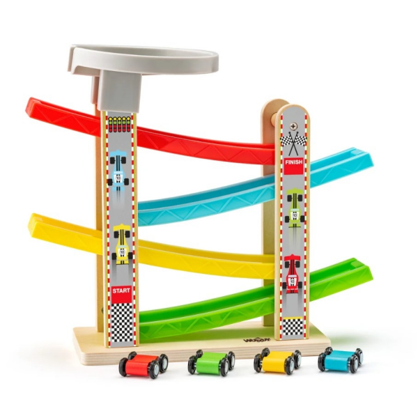 Pista de Madera con Coche Woody
