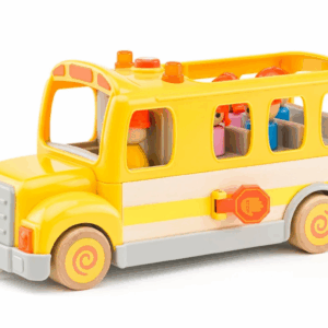 Autobus Escolar con Luces y Sonidos en Madera Woody
