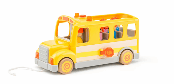 Autobus Escolar con Luces y Sonidos en Madera Woody