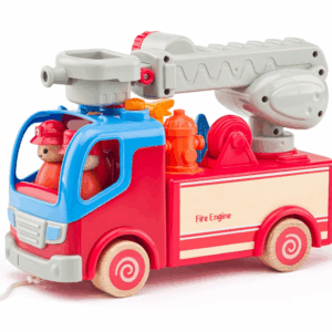 Camion de Bomberos con Luces y Sonidos Madera Woody