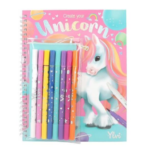 Ylvi Libro de Colorear con set de Colores Depesche