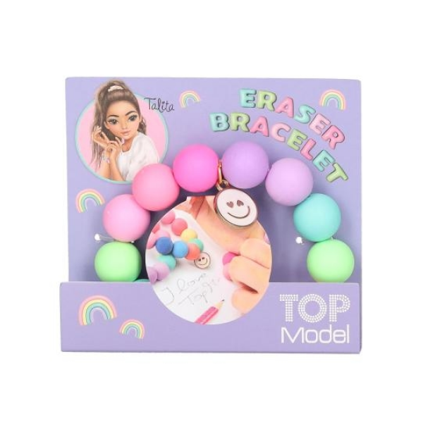 Top Model Pulsera Goma de Borrar Lila Depesche