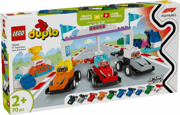 Lego 10445 Coches de Carreras y Pilotos de Formula 1 Lego Duplo