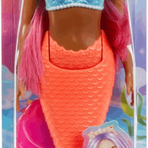 Barbie Sirena Cola Salmon Mattel HRR04