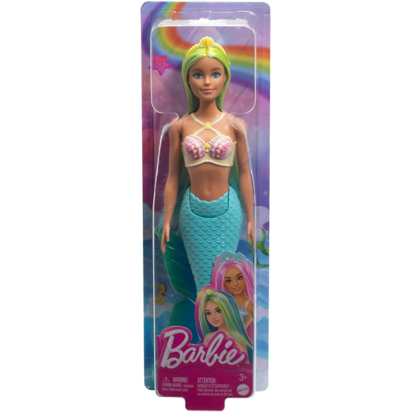 Barbie Sirena Cola Turquesa Mattel HRR03