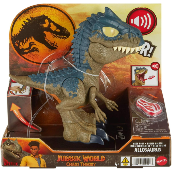 Jurassic World Allosaurus Mega Rugido Mattel HVB45
