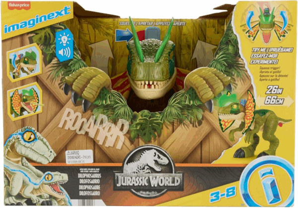 Jurassic World Dilofosaurio Imaginext Mattel HVY16