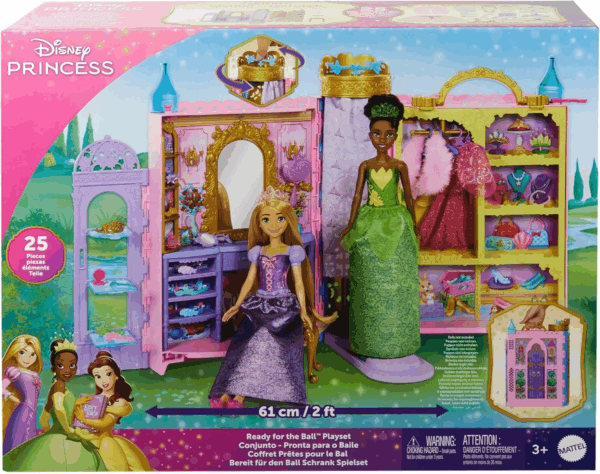 Armario Portatil Princesas Disney (muñecas no incluidas) Mattel HXC20