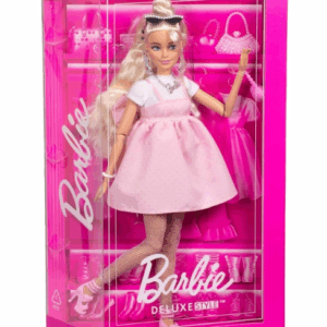 Barbie Deluxe Style nº3 vestido lazo rosa Mattel HYV27