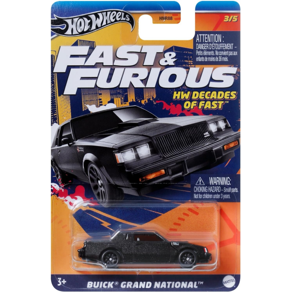 Hot Wheels Fast Furious 3/5 Buick Gran National Mattel HRW43