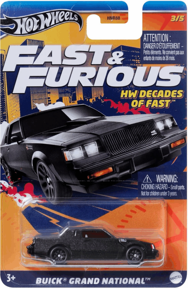 Hot Wheels Fast Furious 3/5 Buick Gran National Mattel HRW43