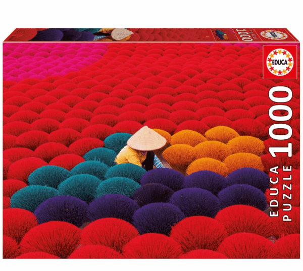 Educa ,Puzzle 1000 piezas Aldea del Incienso Vietnam ,Medidas: 68 x 48 cm. Educa 20282