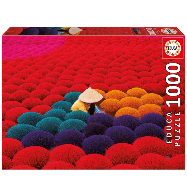 Educa ,Puzzle 1000 piezas Aldea del Incienso Vietnam ,Medidas: 68 x 48 cm. Educa 20282