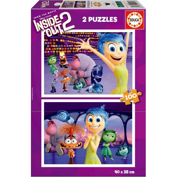 Puzzle 2x100 Inside Out 2 Educa 20100
