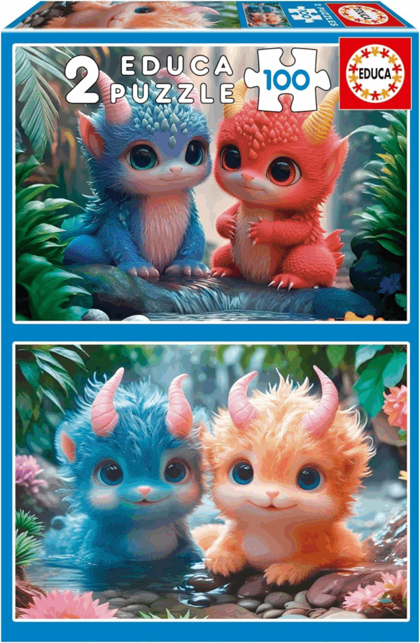 Puzzle 100x2 Monstruos Adorables Educa 20224