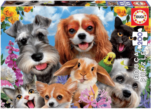 Puzzle 200 Selfie de Mascotas Educa 19293