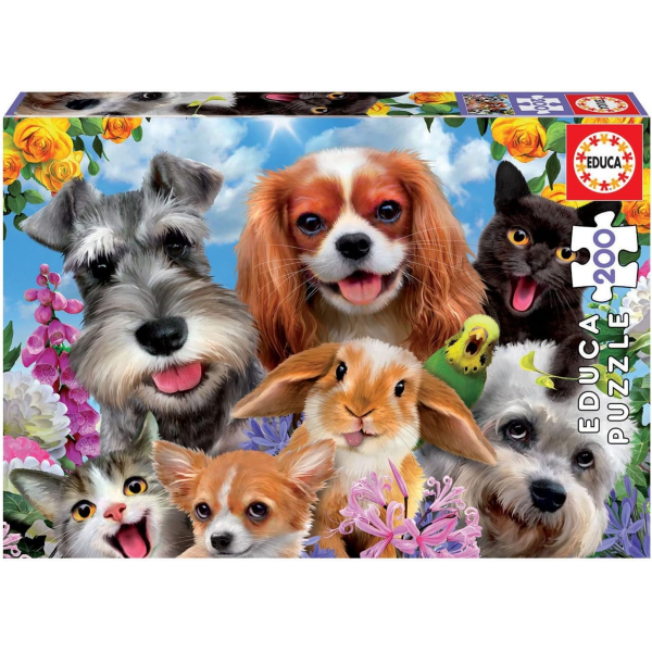 Puzzle 200 Selfie de Mascotas Educa 19293