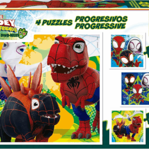 Puzzle Progresivo Dino Spidey Educa 20343