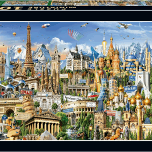 Puzzle 1000 Miniature Simbolos Europa Educa 20248