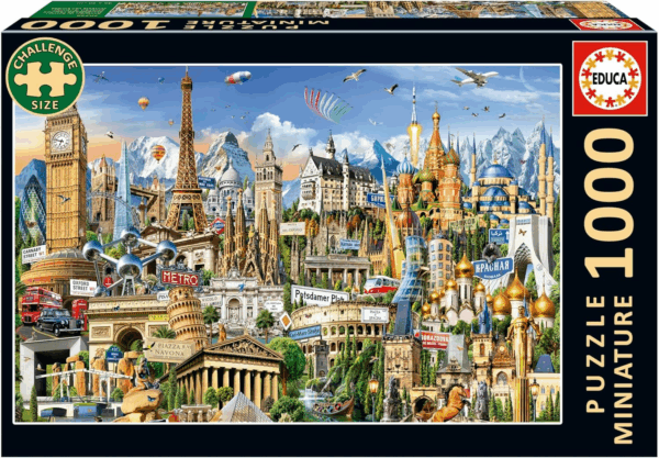 Puzzle 1000 Miniature Simbolos Europa Educa 20248