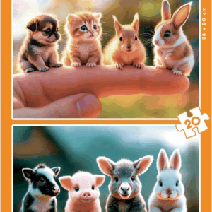 Puzzle 20x2 Bebes Animales Educa 20221