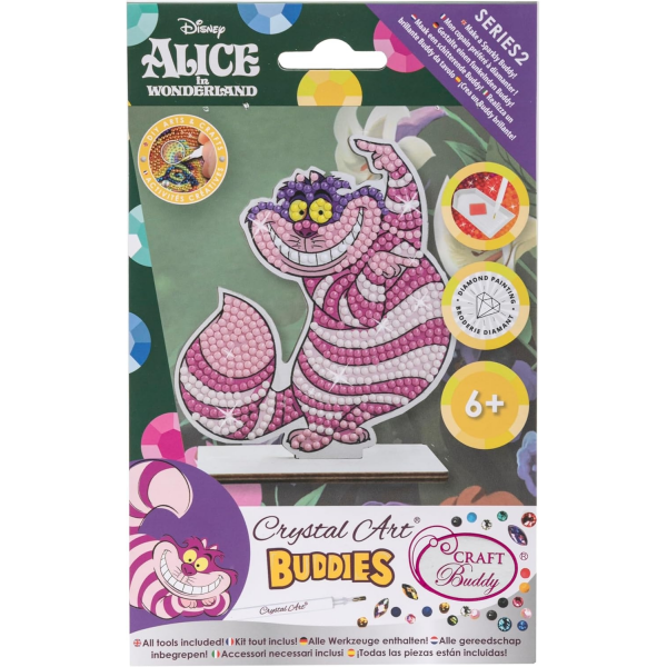 Gato Cheshire Crystal Art Buddy
